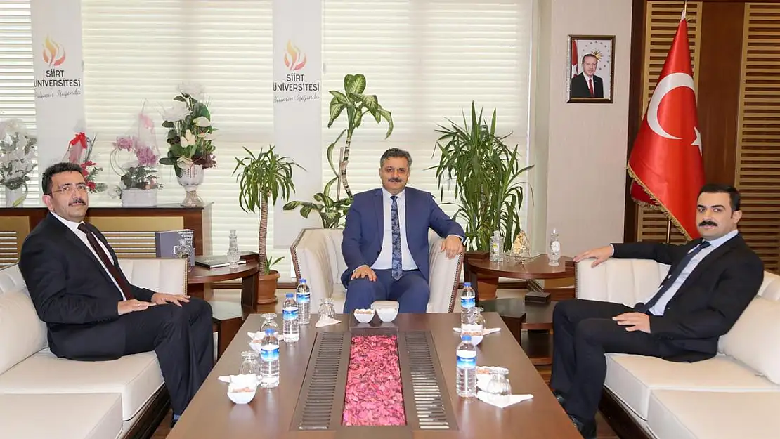 1.Ağır Ceza Mahkemesi Başkanı Oğuz'dan Rektör Şındak'a İade-i Ziyaret