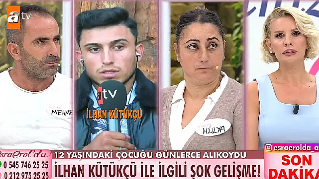 12 Yaşındaki S.K'yı Esra Erol Buldu ve Alıkoyan İlhan Kütükçü, Tutuklandı!