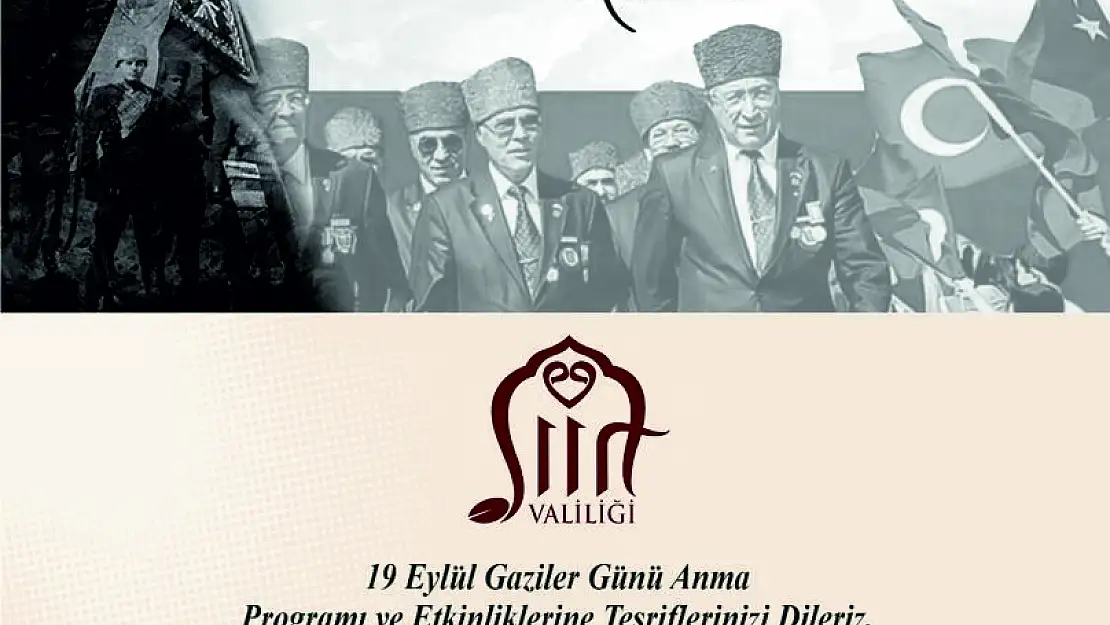 19 Eylül Gaziler Günü Programı Açıklandı