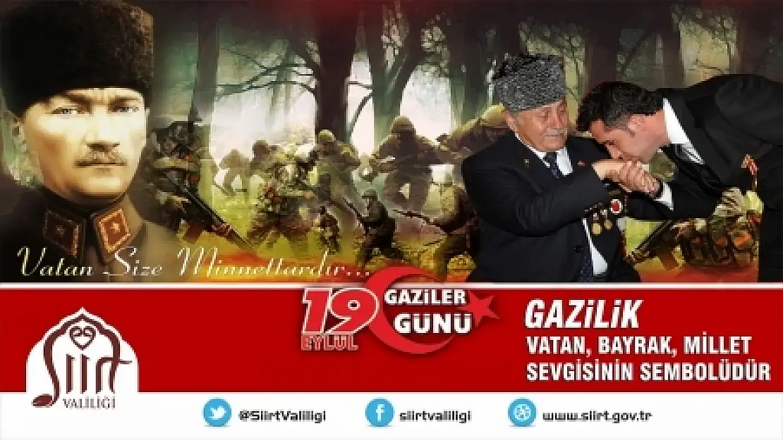 19 EYLÜL 'GAZİLERİ ANMA GÜNÜ' PROGRAMI AÇIKLANDI