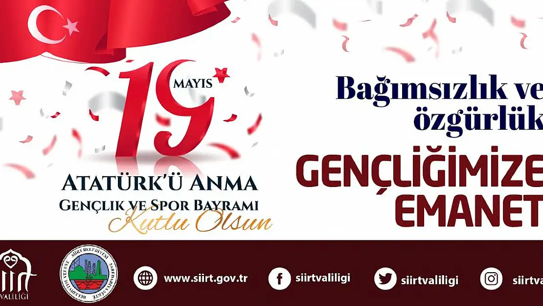 19 Mayıs Atatürk'ü Anma, Gençlik ve Spor Bayramının Yılı İlimizde de Törenlerle Kutlanacak