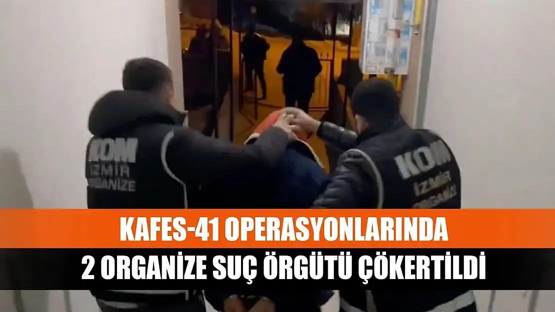 2 Organize Suç Örgütü Çökertildi