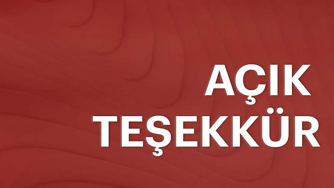 Açık Teşekkür
