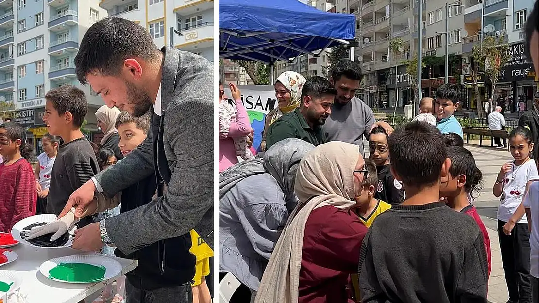 AK Parti Siirt Gençlik Kolları'ndan 23 Nisan'a Özel ''Umudu Boyuyoruz'' Etkinliği