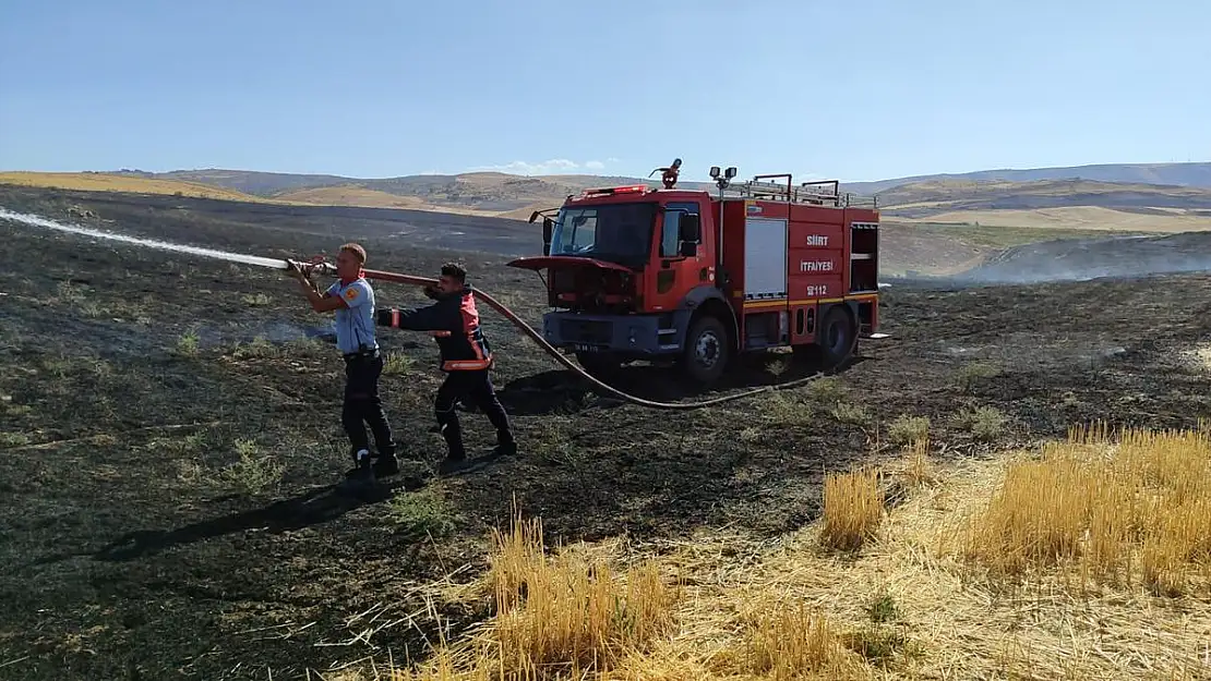 Anız Yangınında 50 Dönüm Alan Zarar Gördü