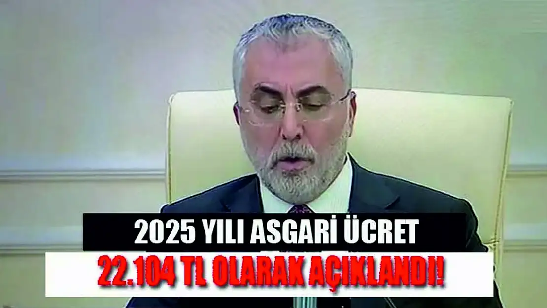 Asgari Ücret 22.104 TL Olarak Açıklandı