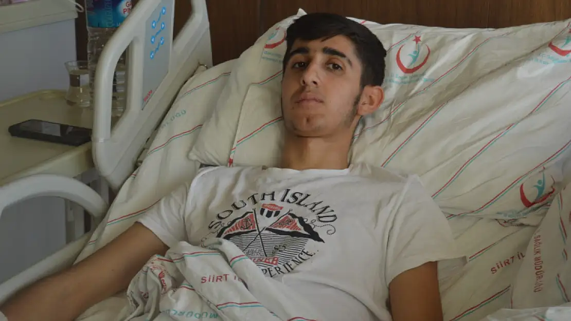 ASKERİ HELİKOPTERLE HASTANEYE KALDIRILAN MEHMET KAÇMAZ, DOKTORLARININ BAŞARILI OPERASYONU SAYESİNDE SAKAT KALMAKTAN KURTULDU