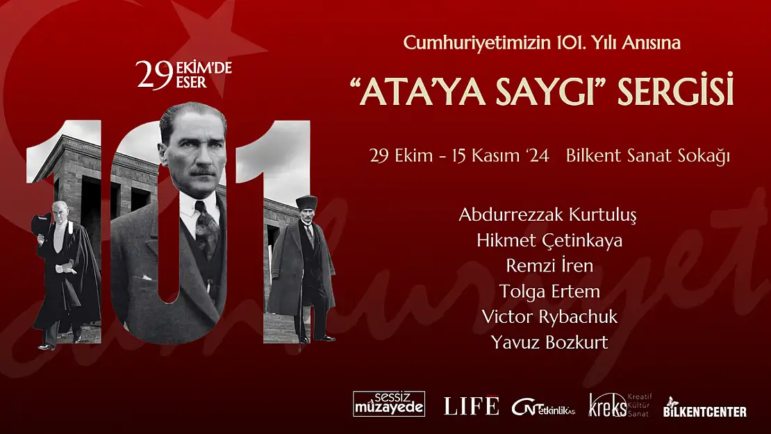 Ata'ya saygı resim sergisi Bilkent Center'da olacak, Cumhuriyet Bayramı coşkusu yaşanacak