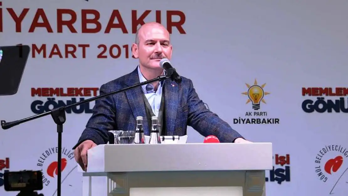 BAKAN SOYLU DİYARBAKIR'DAN MESAJ VERDİ:'DAĞLARDA 15 BİN TERÖRİST VARDI, 700'Ü KALDI'
