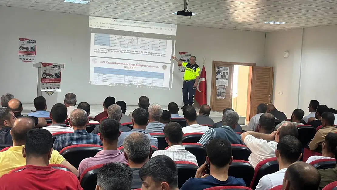 BAYKAN'DA PAT-PAT VE TRAKTÖR KAZALARINA KARŞI BİLİNÇLENDİRME SEMİNERİ DÜZENLENDİ