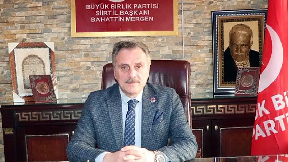 BBP Siirt İl Başkanı Mergen: 'Çanakkale Şehitlerini ve Bütün Şehitlerimizi Minnetle Anıyoruz
