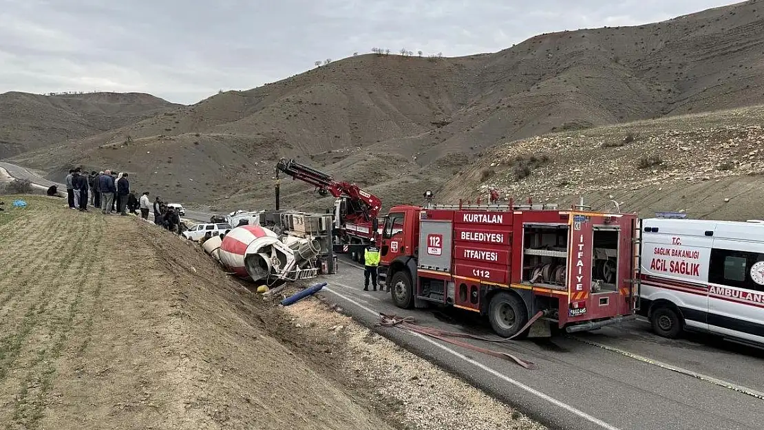 Beton Mikseri Devrildi Bir Kişi Yaşamını Kaybetti