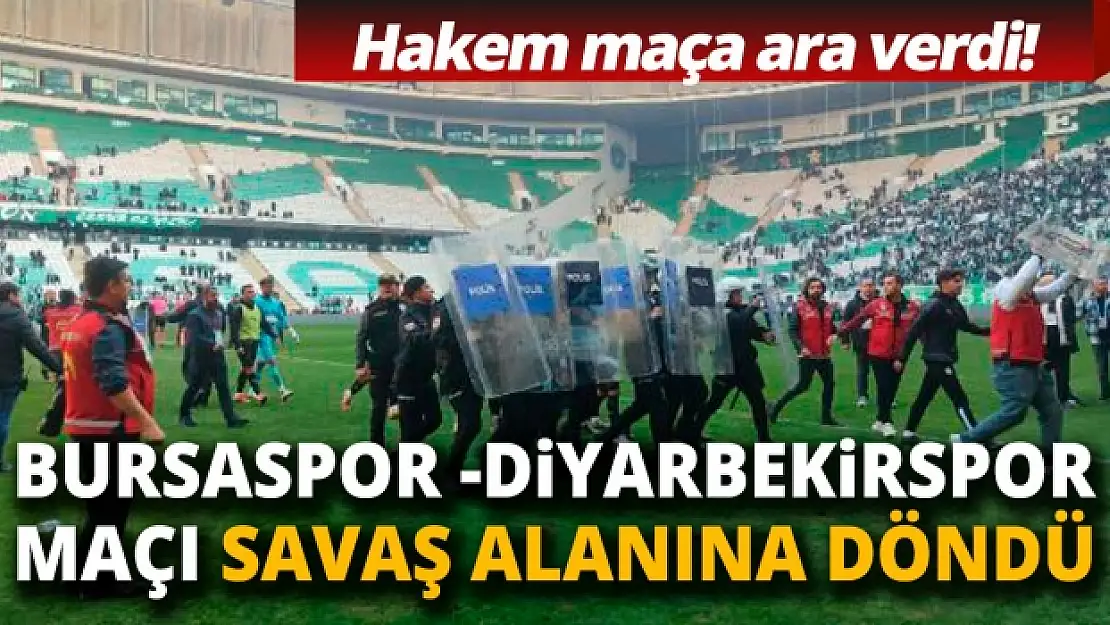Bursa'da Kazanan Diyarbekirspor'a Maç Sonunda Çirkin Saldırı