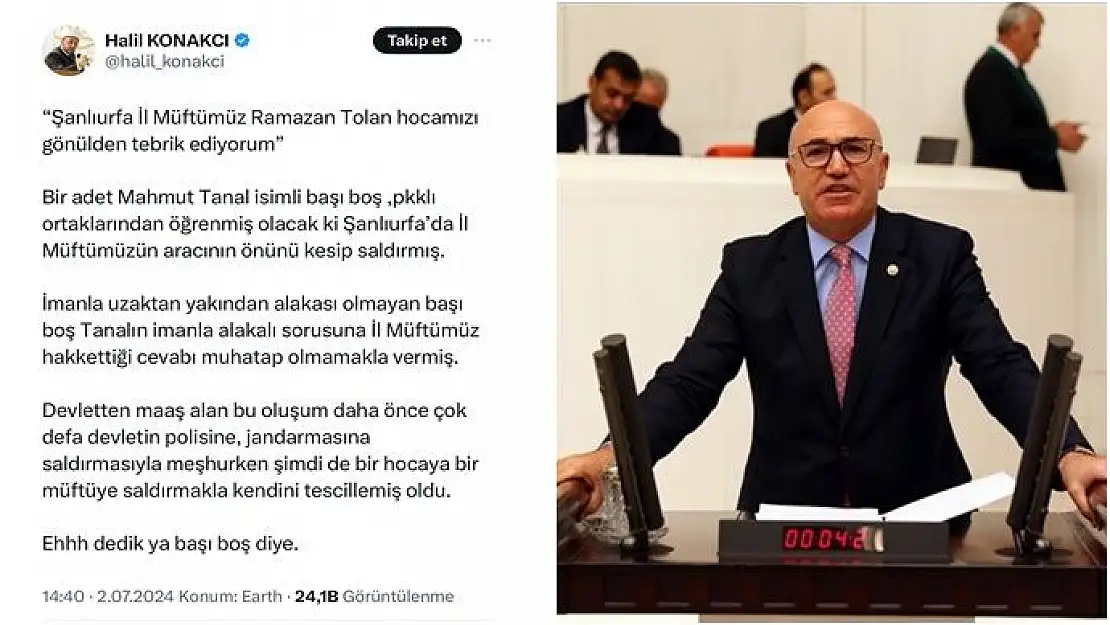 Cami İmamı Halil Konakçı, CHP'li Vekili 'İmansız' İlan Etti!