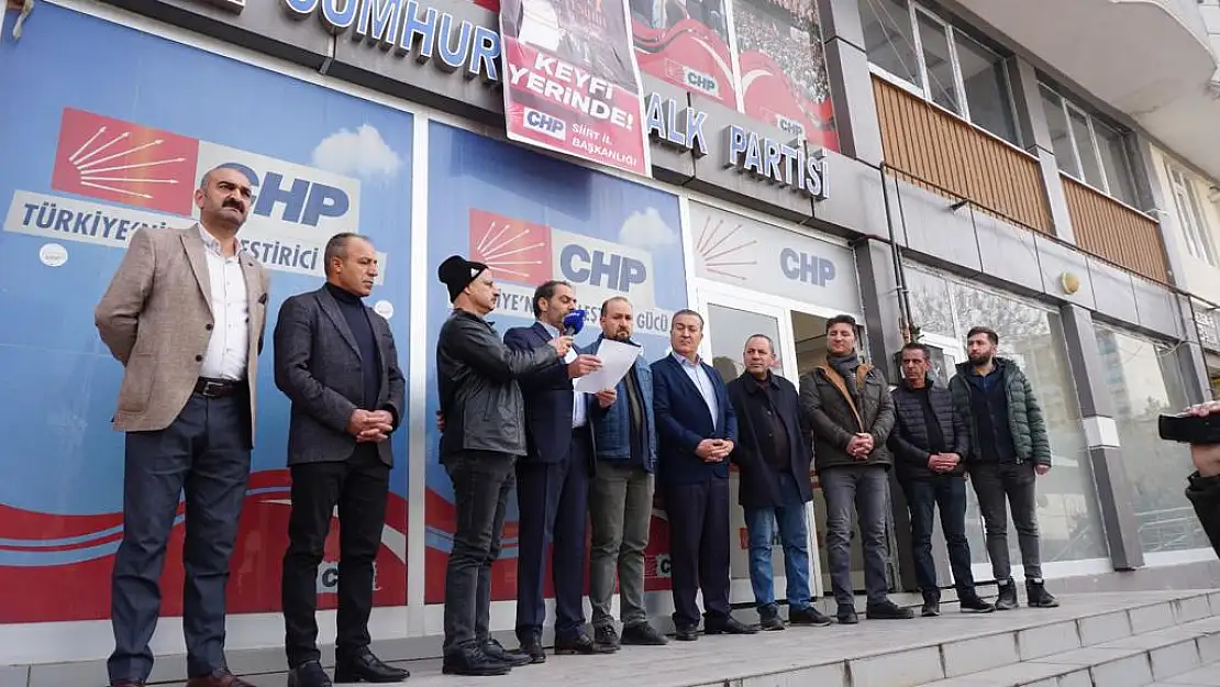 CHP SİİRT İL BAŞKANLIĞI ZAMLARLA İLGİLİ BASIN AÇIKLAMASINDA BULUNDU