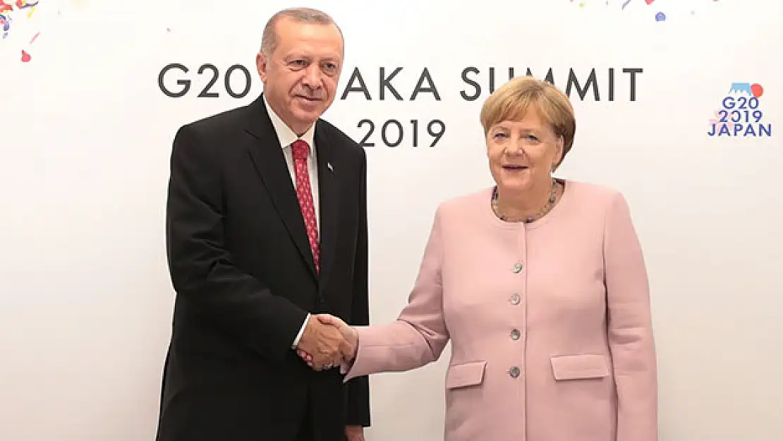 Cumhurbaşkanı Erdoğan, Almanya Başbakanı Merkel ile görüştü