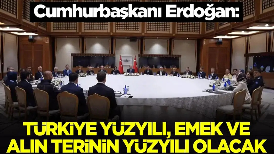 Cumhurbaşkanı Erdoğan İşçi, Memur ve  İşveren Temsilcileri İle Bir Araya Geldi