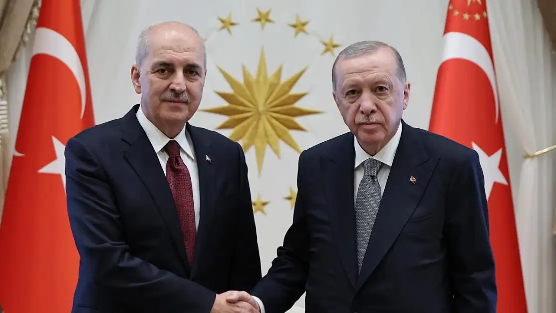 Cumhurbaşkanı Erdoğan, TBMM Başkanı Kurtulmuş ile Görüştü