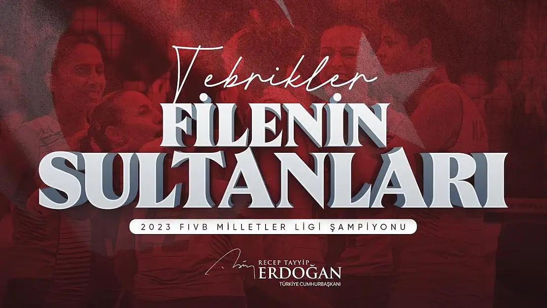 Cumhurbaşkanı Erdoğan'dan Filenin Sultanları'na Tebrik Mesajı