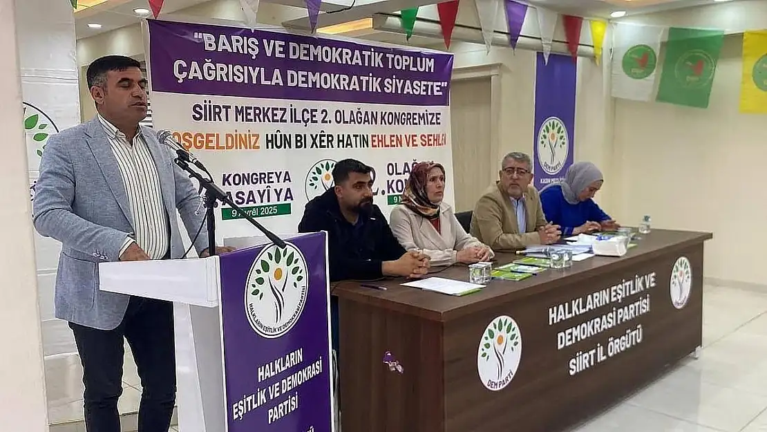 DEM Parti Merkez İlçe 2. Olağan Kongresi Yapıldı