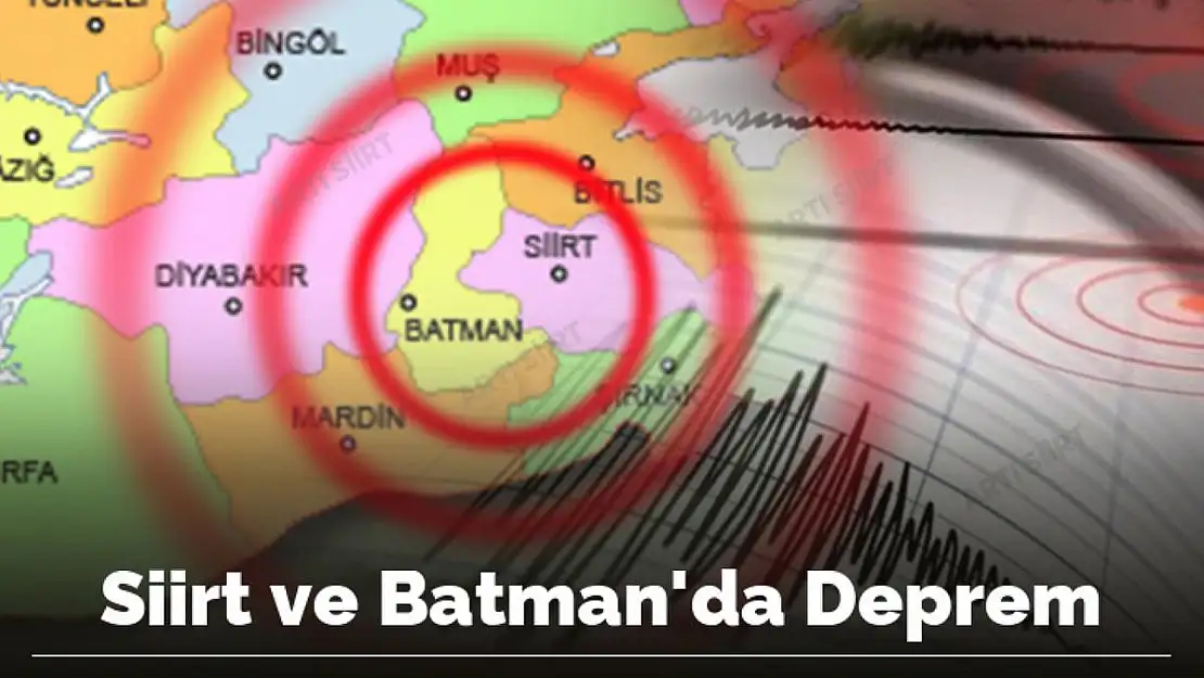 Depremler Ülkesi Olduk Antalya, Siirt ve Batman'da Depremler Oldu