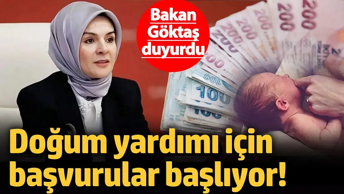Doğum Yardımına Başvurular Başladı