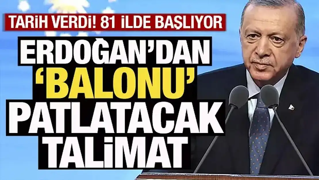 Erdoğan'dan Önemli Talimat