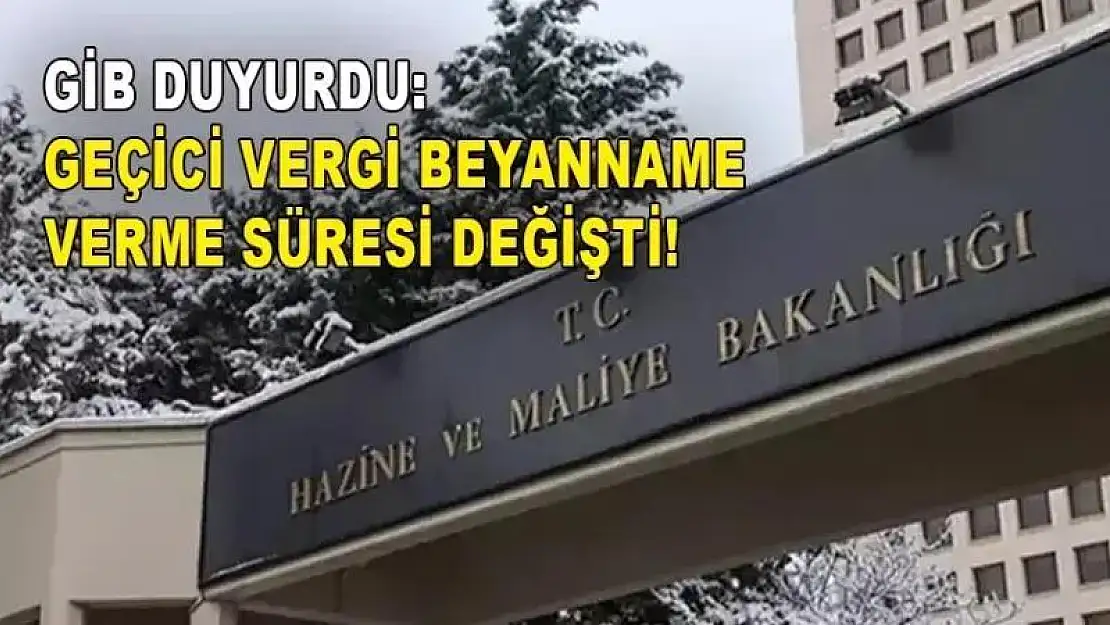 Geçici Vergi Süresi Uzatıldı