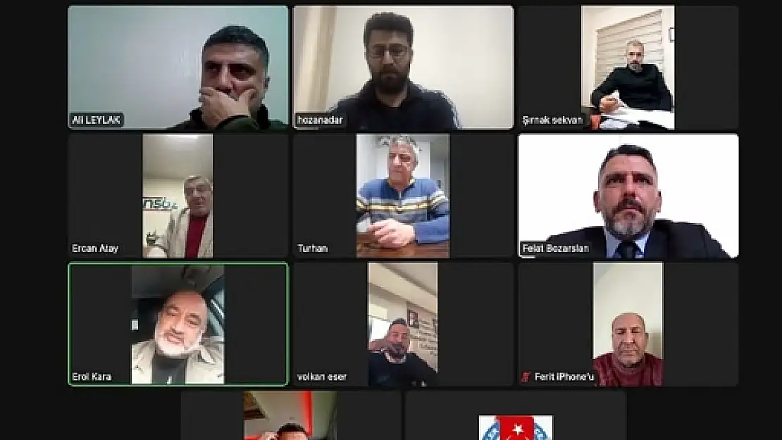Güneydoğu Gazeteciler Cemiyeti, GGC İl Temsilcileriyle Online Toplantı Düzenledi