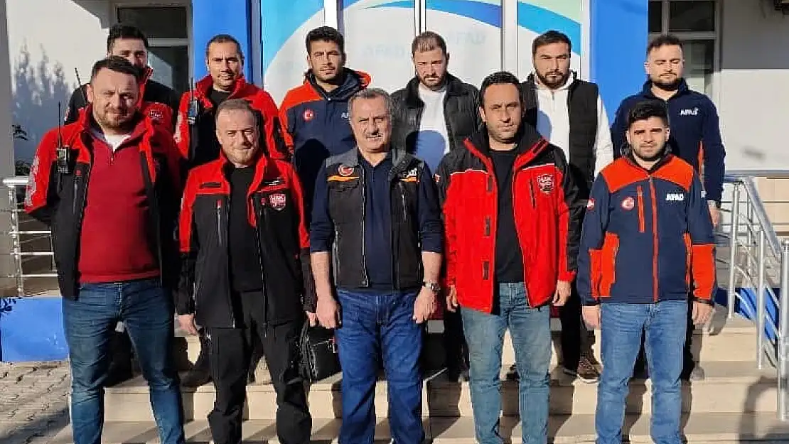 HAK Arama Kurtarma Bölge Koordinatörü Tekin Üzümcü'den İl AFAD Müdürü Cahit Akkoyun'a Ziyaret