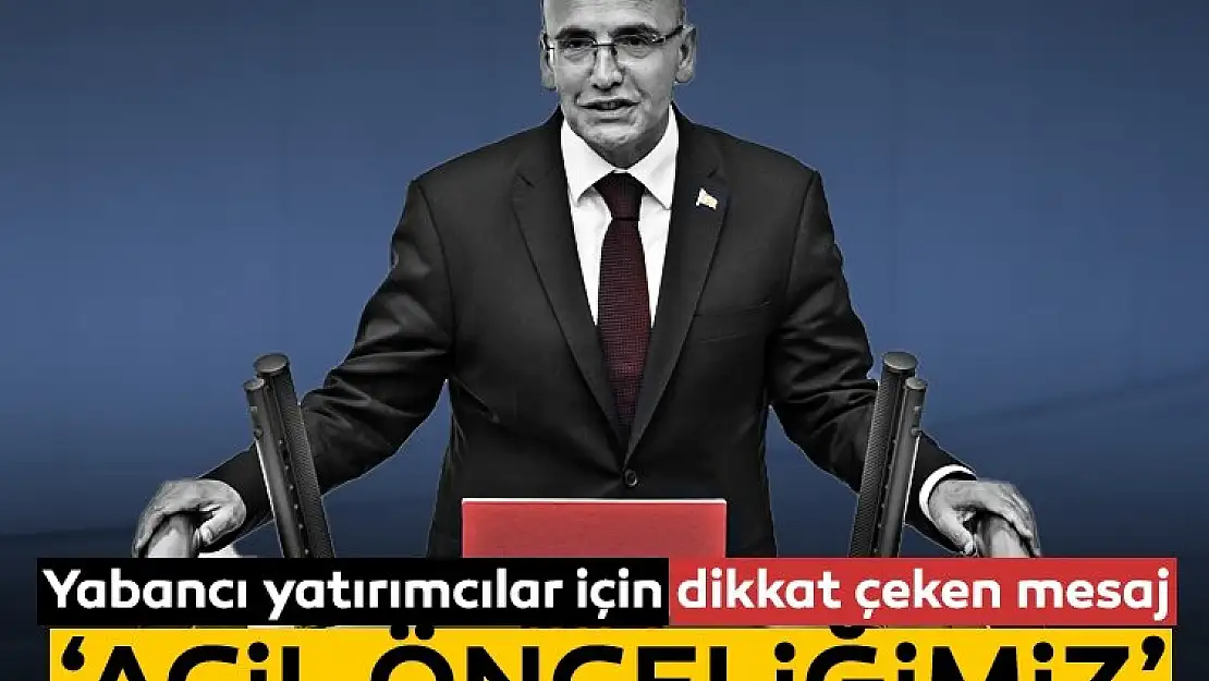 Hazine ve Maliye Bakanı Mehmet Şimşek'ten İlk Paylaşım!
