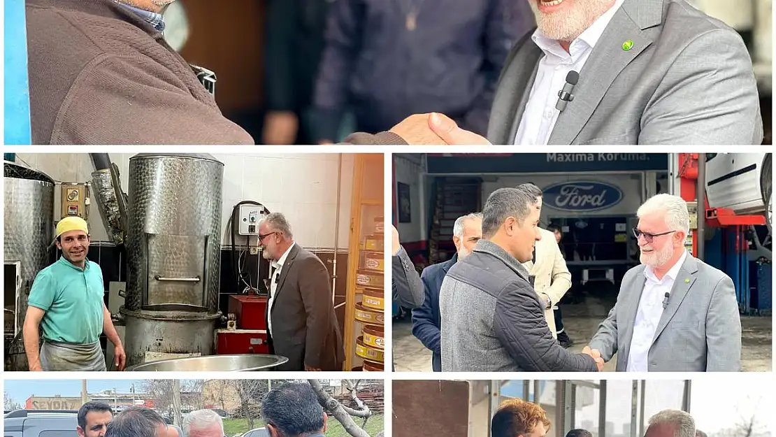 HÜDA PAR Siirt Belediye Başkan Adayı Özcan'dan Esnaflara Ziyaret