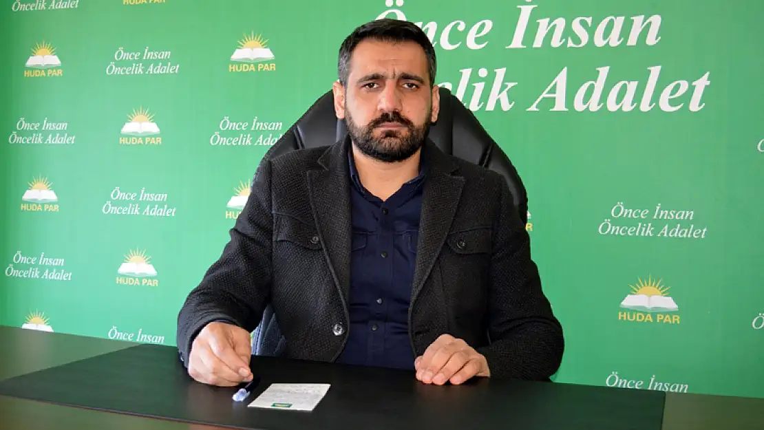 Hüda-Par Siirt İl Başkanı Abdülhakim Tekin'den Adana'da Parti İl Başkanlığı'na Yapılan Saldırıya İlişkin Açıklama