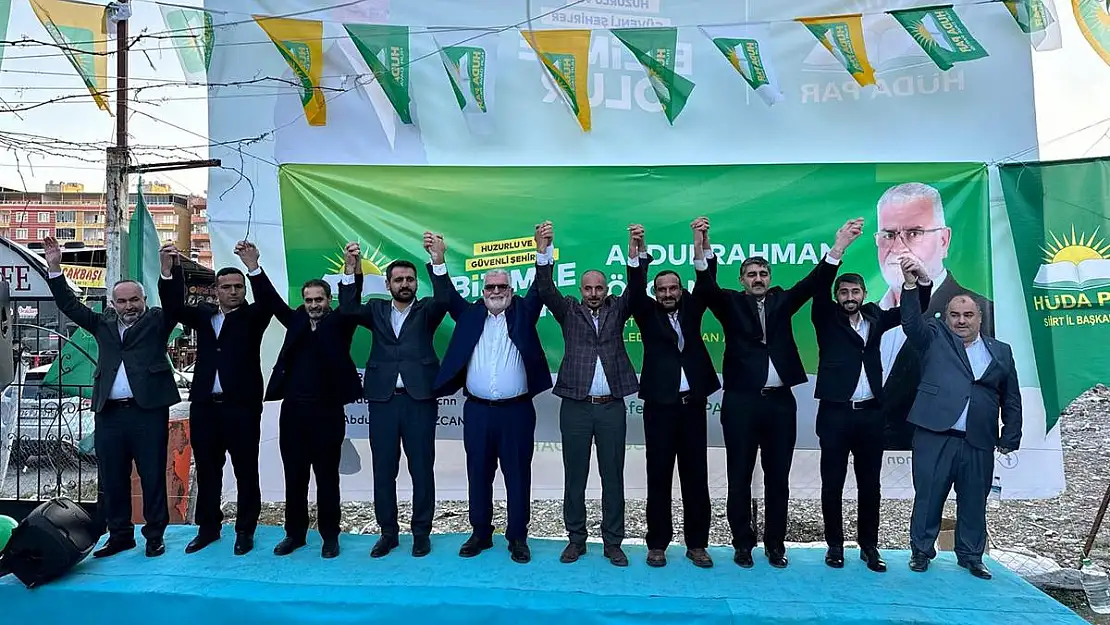 HÜDA PAR'ın Siirt Seçim Lokali, Miting Havasında Açıldı