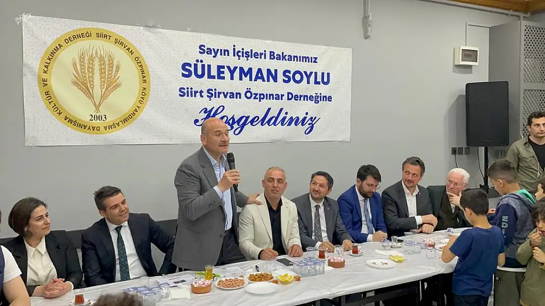 İÇİŞLERİ BAKANI SÜLEYMAN SOYLU'DAN ÖZPINAR KÖYÜNE ÖNEMLİ MÜJDELER