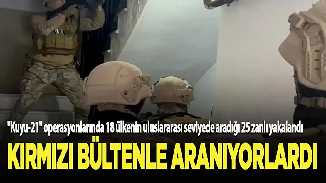 İçişleri Bakanı Yerlikaya: Kırmızı Bültenle Aranan 25 Şüpheli Yakalandı