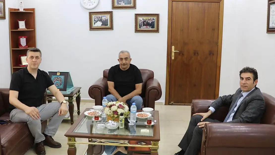 Kaymakam Serin'den Kurtalan LİMAK Çimento Fabrikası Müdürü Mahmut Zeki Yıldırım'a Ziyaret