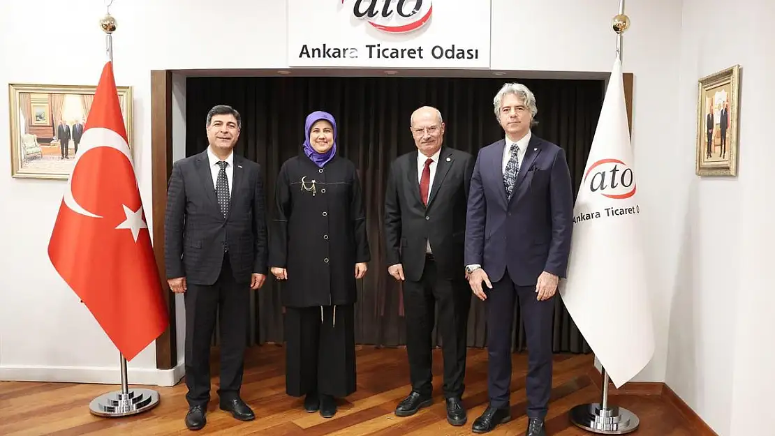 Kızılay Genel Başkanı Fatma Meriç Yılmaz, Yener Tanık'la Birlikte ATO Başkanı Baran ve STSO Başkan Kuzu'yu Ziyaret Etti