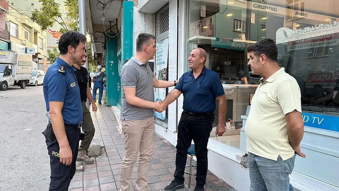 Kurtalan İlçe Kaymakamı Samet Serin, Esnafla Tanıştı