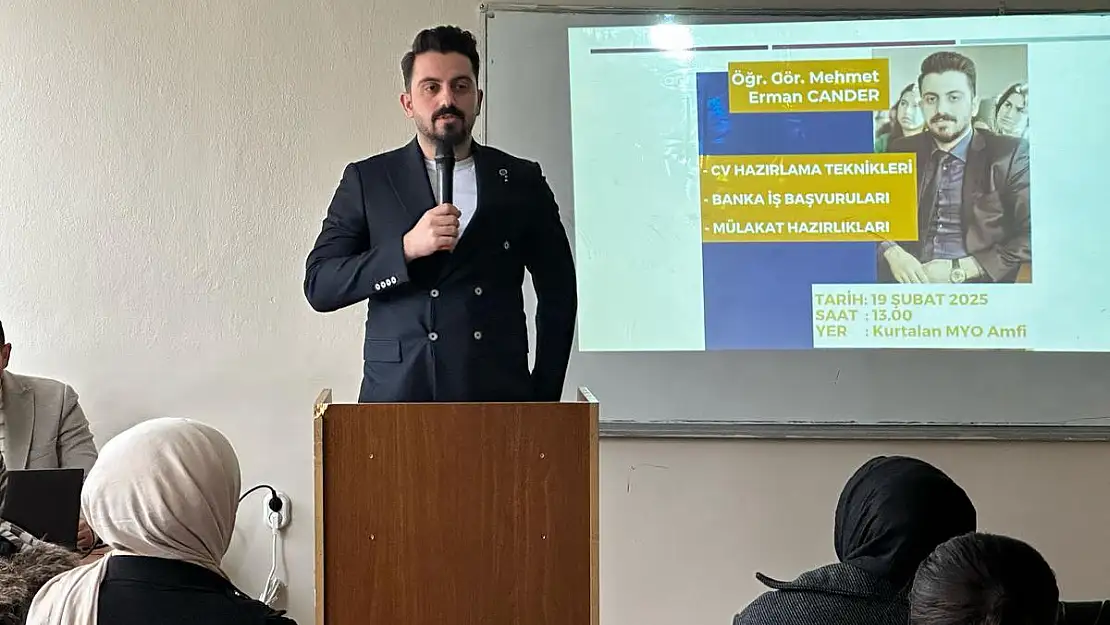 M.Erman Cander Tarafından Öğrencilere CV Eğitimi Verildi
