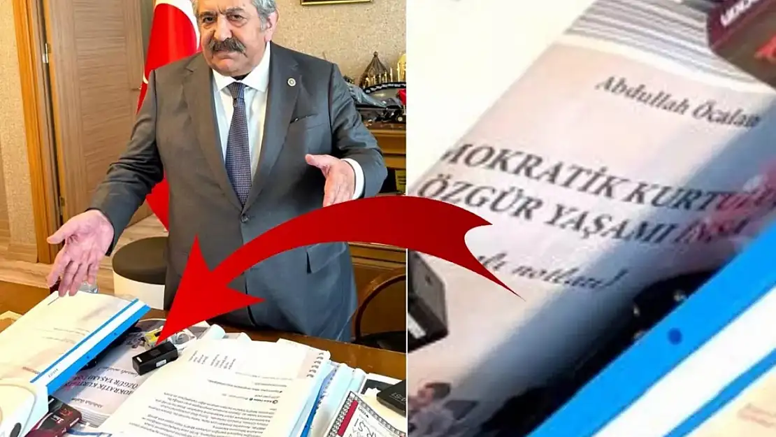 MHP'li Feti Yıldız'ın Odasında Dikkat Çeken Detay: Masasında Öcalan'ın Toplatılan Kitabı Görüldü