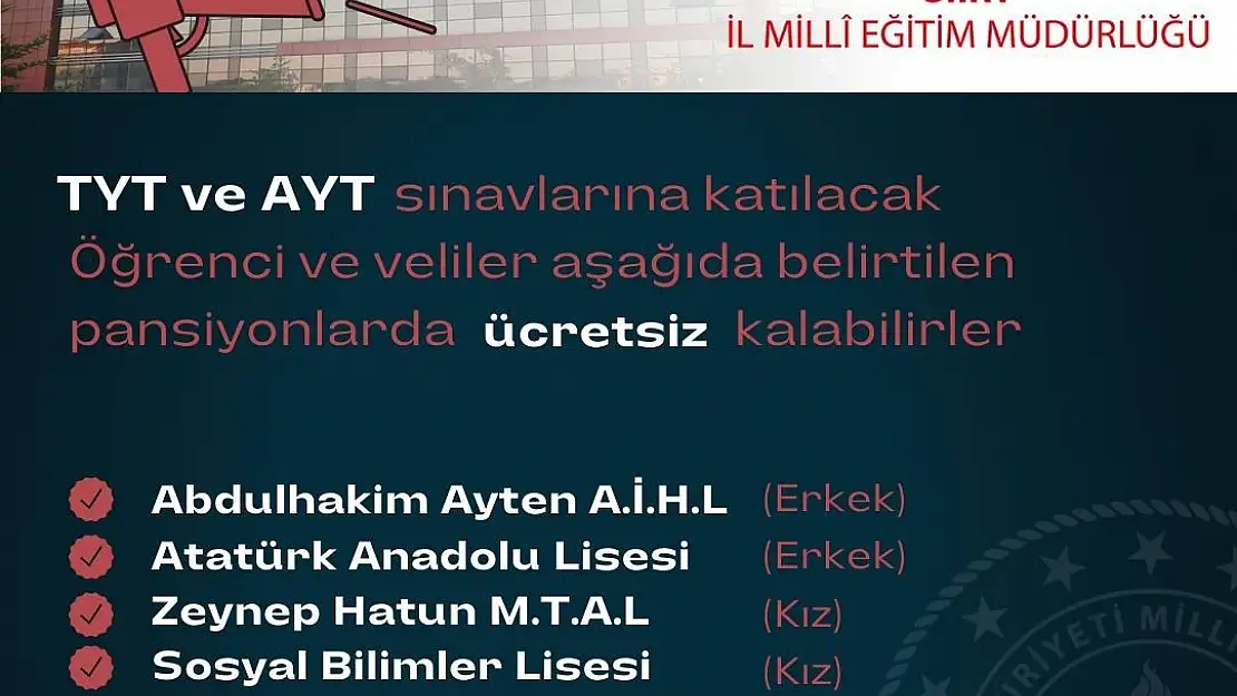 Öğrenci ve Velilerinin Dikkatlerine Bu Pansiyonlarda Ücretsiz Kalabilirsiniz!