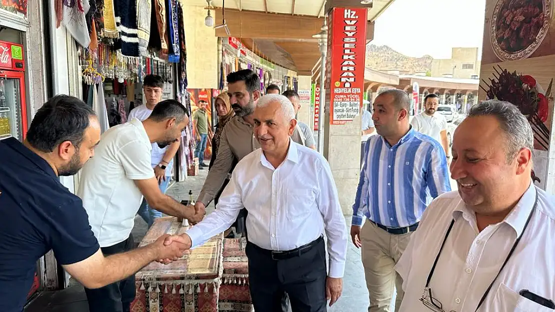 Olğaç ve Gül Veyselkarani Beldesinde Esnafları Ziyaret Etti