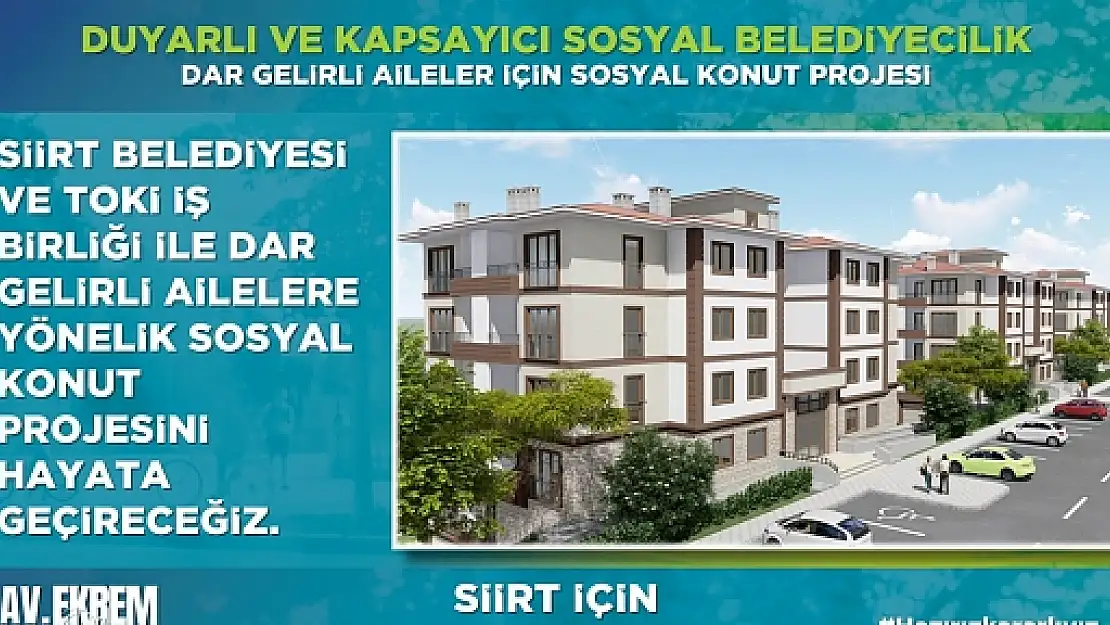 Olgaç'tan Dar Gelirli Aileler İçin Sosyal Konut Projesi