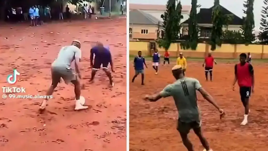 Osimhen'in futbol oynadığı saha gündem oldu