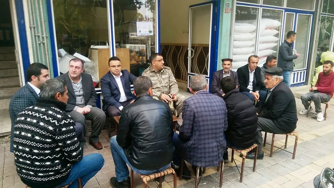 PERVARİ KAYMAKAMI HAKAN ŞEKER,  ESNAF VE VATANDAŞLARI ZİYARET ETTİ
