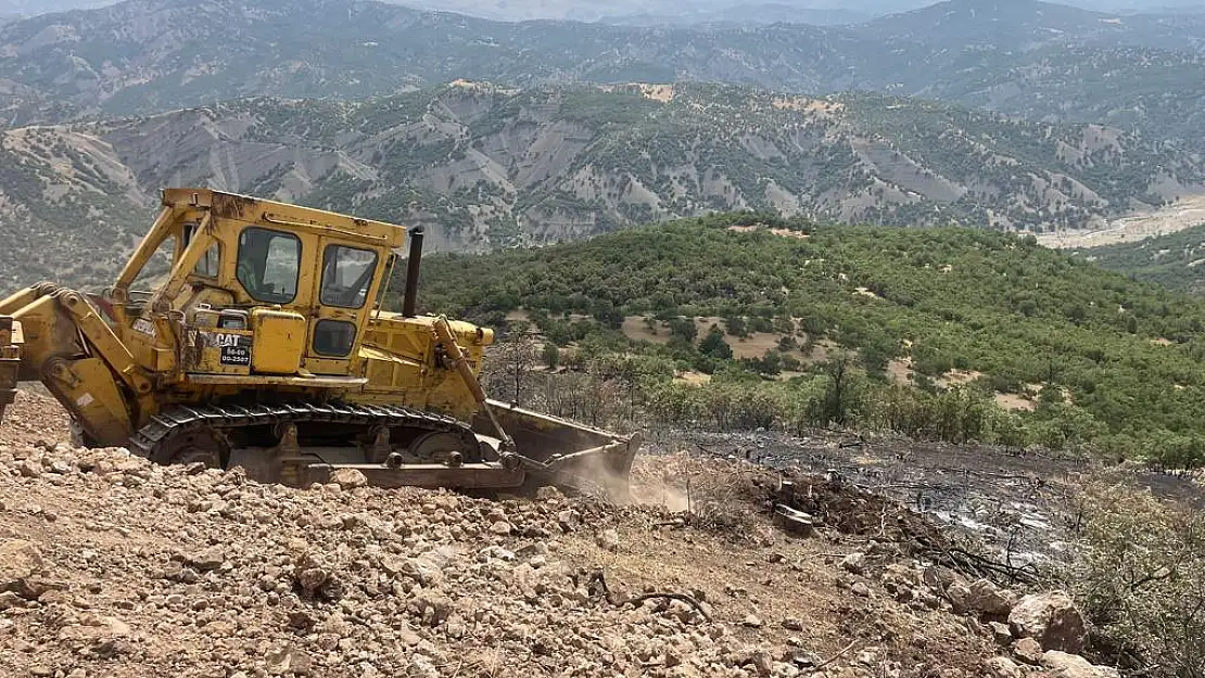 Pervari'de Ormanlık Alanda Çıkan Yangın  Güçlükle Söndürüldü