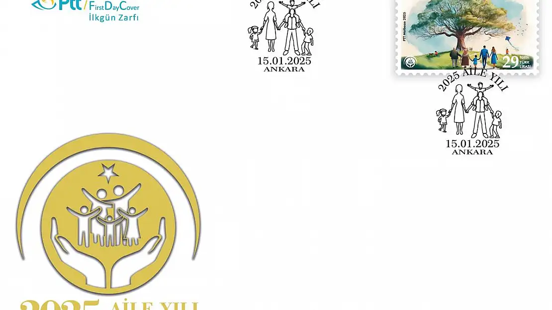 PTT'den '2025 Aile Yılı' Konulu Anma Pulu ve İlkgün Zarfı