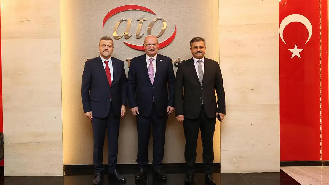 Rektör Prof.Dr.Nihat Şındak'tan ATO Başkanı Gürsel Baran'a Ziyaret