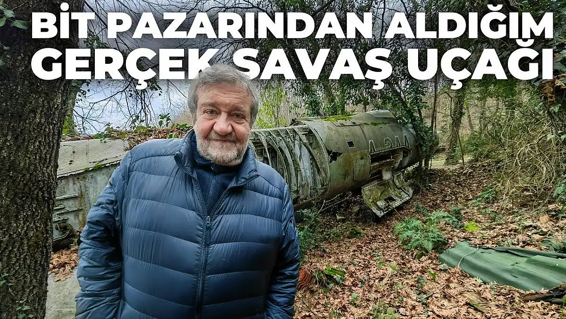 Savaş Muhabiri Hemşehrimiz Coşkun Aral,  Aldığı Hurda Uçağı Evinin Bahçesine Koydu